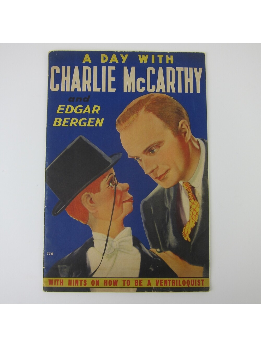 A Day With Charlie McCarthy Edgar Bergen Book Goldwyn Follies Photo Vintage 1938